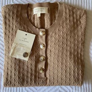 Sezane Carter Knit Top
